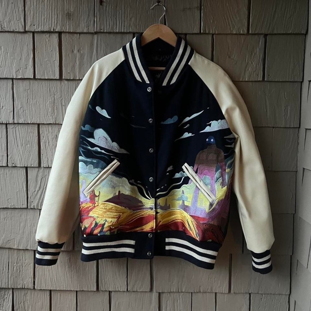 Derschutze x @uhezzy embroidered college varsity jacket - Picture 8 of 8